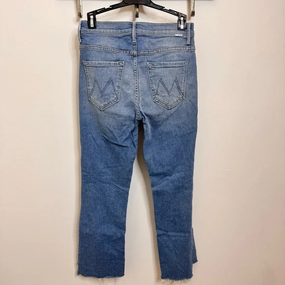 MOTHER Insider Crop Step Fray Jeans Shoot to thrill - Picture 6 of 10